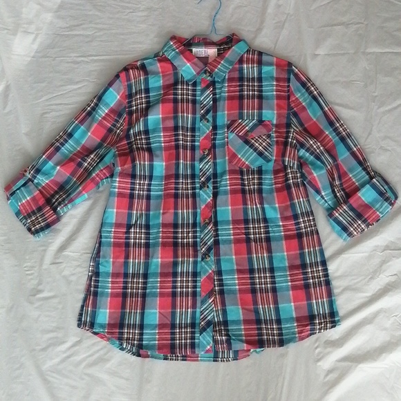 ARDENE WOMEN'S PLAID SHIRT - Picture 2 of 6